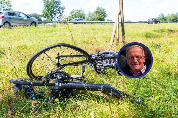 Op de Heinoseweg gebeurde een aanrijding met als gevolg een ernstig gewonde. - Foto: Peter Denekamp