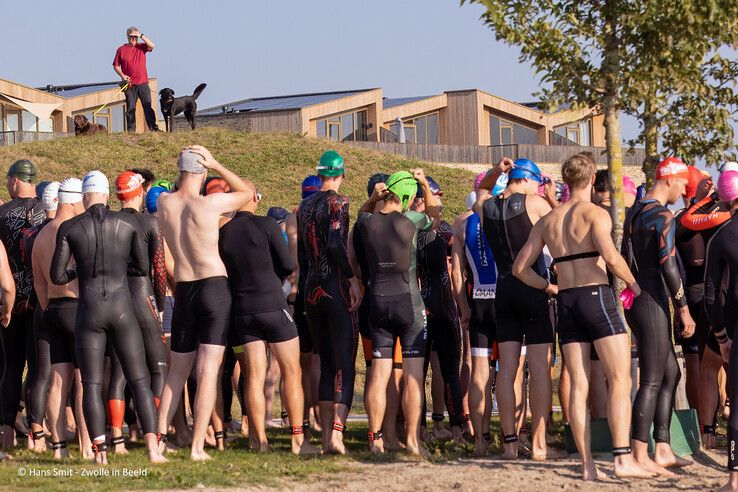 In beeld: Sander Hoogeveen en Tamara Kamp winnen Triathlon Zwolle - Foto: Hans Smit