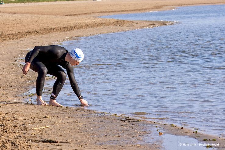 In beeld: Sander Hoogeveen en Tamara Kamp winnen Triathlon Zwolle - Foto: Hans Smit