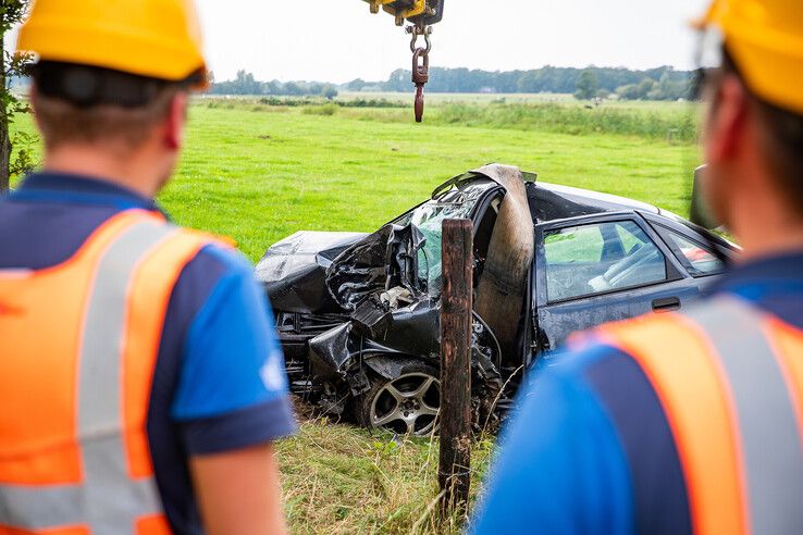 Automobilist overleden na eenzijdig ongeval onder de rook van Zwolle - Foto: Hugo Janssen