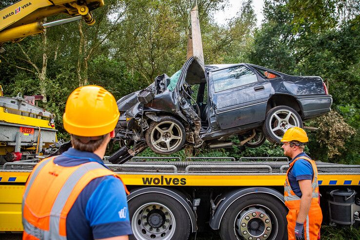 Automobilist overleden na eenzijdig ongeval onder de rook van Zwolle - Foto: Hugo Janssen