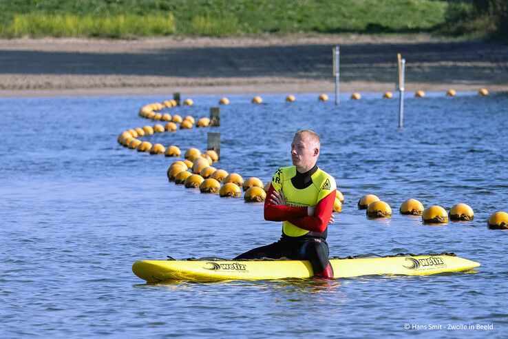 In beeld: Sander Hoogeveen en Tamara Kamp winnen Triathlon Zwolle - Foto: Hans Smit