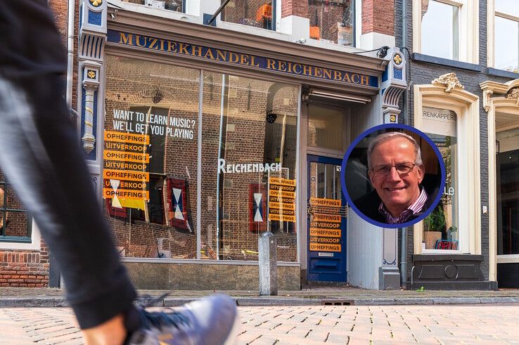 Muziekhandel Reichenbach in de Sassenstraat sluit over enkele weken, na bijna 180 jaar, de deuren. - Foto: Peter Denekamp