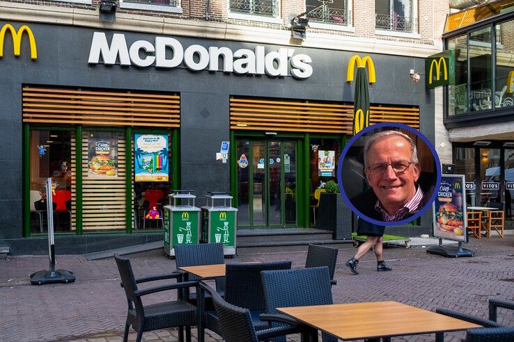 Even dacht ik nog dat Sjoerd-Jan Feenstra, de grote baas van een aantal McDonald's-zaken in Zwolle e.o., een bijbaan had aangenomen.  - Foto: Peter Denekamp