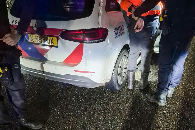 De Kampenaar werd in Dronten in de boeien geslagen. - Foto: Verkeerspolitie Oost-Nederland