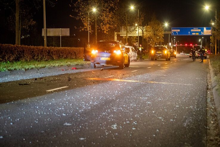 Gewonde bij kettingbotsing op Ceintuurbaan - Foto: Hugo Janssen