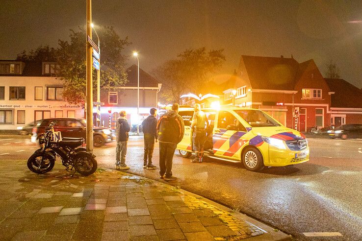 Het fatbike-ongeval op de Vechtstraat. - Foto: Ruben Meinten