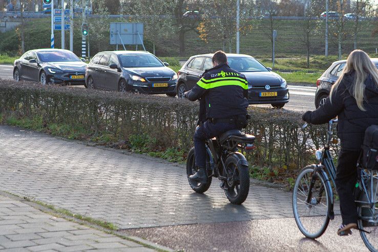 Fatbiker en fietser botsen op Katerdijk - Foto: Ruben Meinten