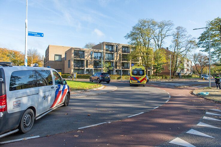 Een fietser werd aangereden op de rotonde in Dieze.    - Foto: Ruben Meinten