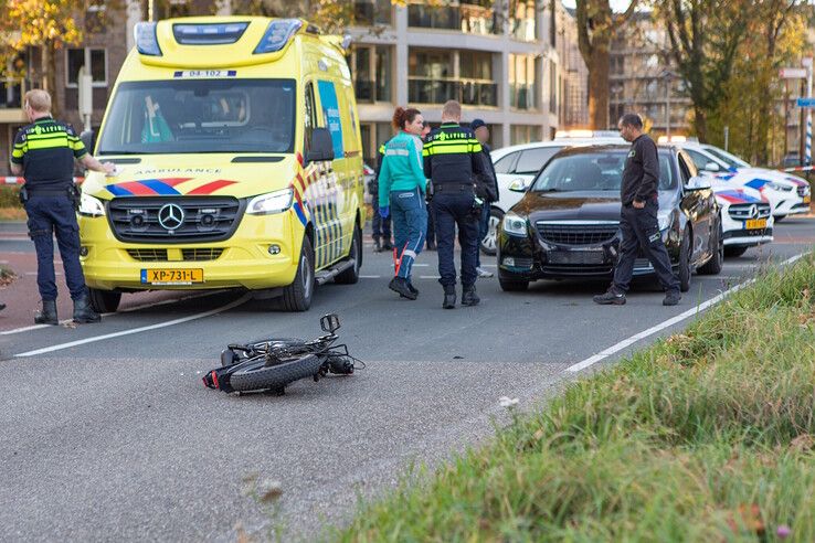 Het ongeluk op de Wethouder Alferinkweg. - Foto: Ruben Meinten