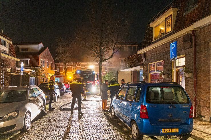 Brand in schuur met sauna in Assendorp - Foto: Peter Denekamp