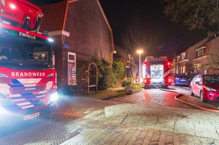 Brand in schuur met sauna in Assendorp - Foto: Peter Denekamp