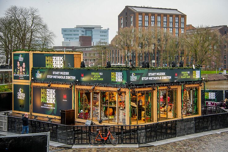 Dit jaar mag er niemand op het dak van het Glazen Huis. - Foto: Obbe Bakker