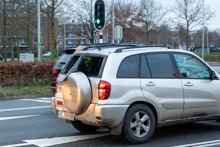 Kop-staartbotsing op Ceintuurbaan, geen gewonden - Foto: Ruben Meinten