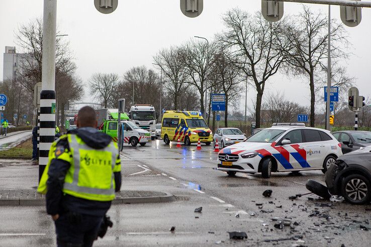 Flinke ravage door ongeval op Blaloweg - Foto: Ruben Meinten