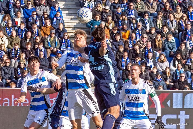 In beeld: PEC Zwolle pakt een punt tegen Heerenveen - Foto: Hans Smit