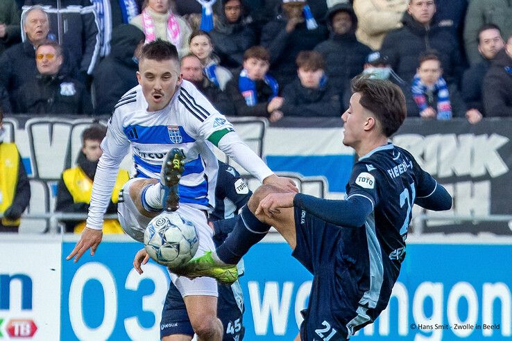 In beeld: PEC Zwolle pakt een punt tegen Heerenveen - Foto: Hans Smit