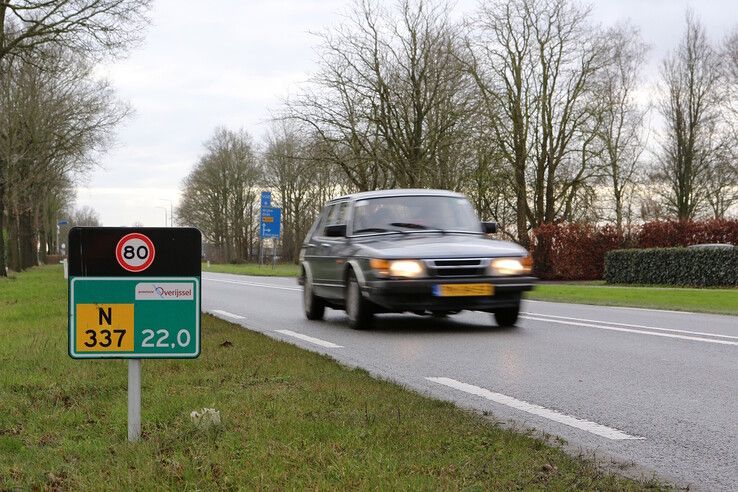 N337, de provinciale weg tussen Zwolle en Deventer. - Foto: Provincie Overijssel