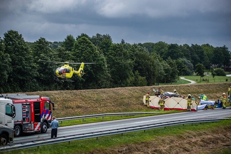 Archieffoto van ernstig ongeval op de N50 bij Kampen.