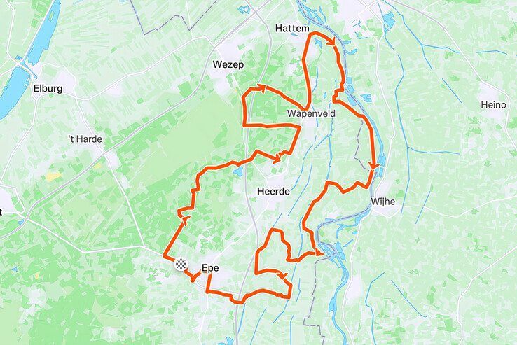 De paashaasroute via Hattem.