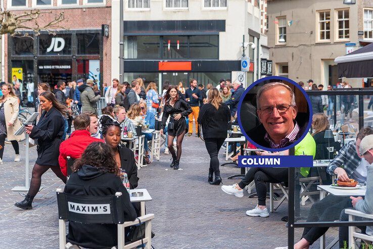 Het centrum verwordt tot een luidruchtig terras en koopgoot.
