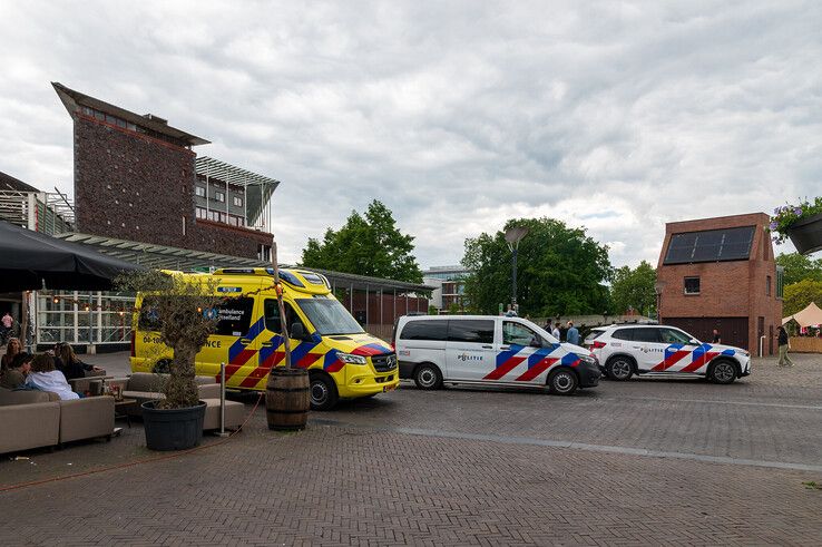 Het kind raakte te water bij de watertrappen op het Rodetorenplein.