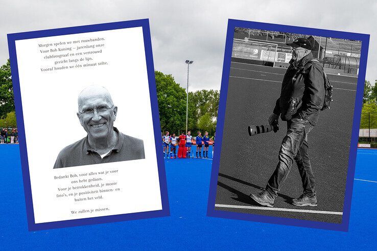 In beeld: Rouwend HC Zwolle draagt zege op aan overleden fotograaf: “Voor Bob!”