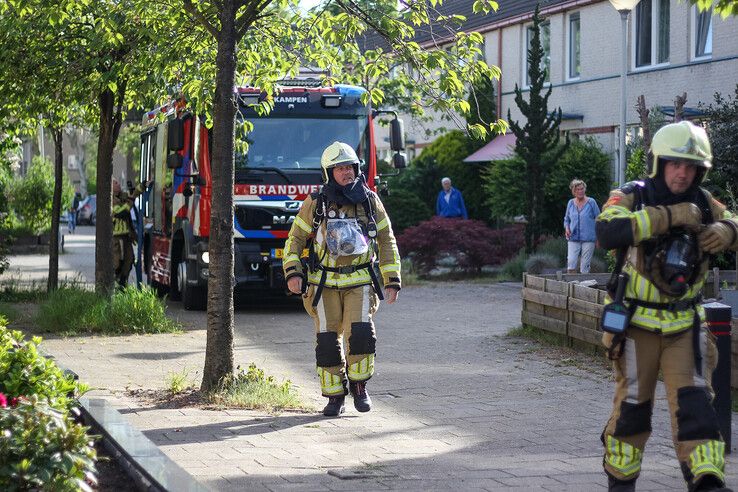 Heet water zorgt voor koude douche voor brandweer in Kampen