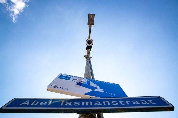 Cameratoezicht in de Abel Tasmanstraat.