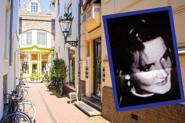 De toegangsdeur tot de studentenkamers in Kampen/inzet: Ceciel Bot.