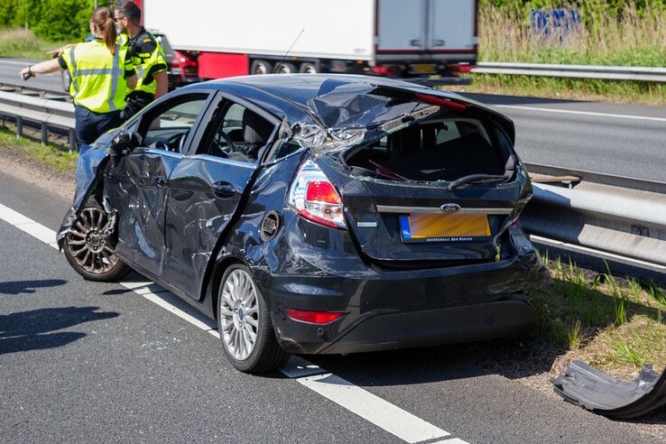 Vrachtwagenchauffeur positief getest op drugs na ongeval op A28 bij Zwolle