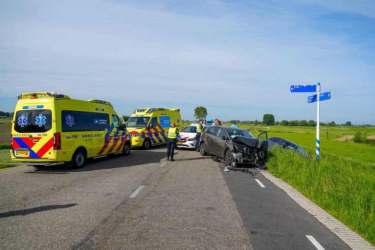 Het ongeval op de Zalkerdijk in Zalk.