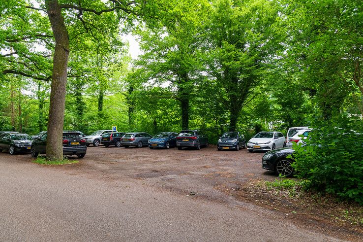 Een van de parkeerdriehoekjes langs de Konijnenbergerweg.
