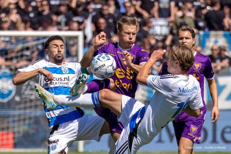 In beeld: IJsselderby eindigt opnieuw onbeslist ondanks Zwols overwicht