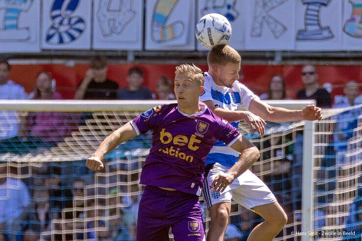 In beeld: IJsselderby eindigt opnieuw onbeslist ondanks Zwols overwicht