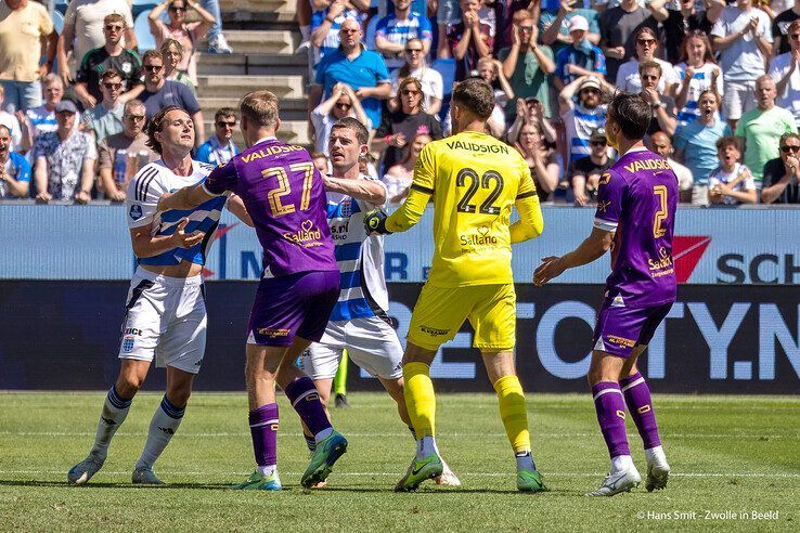 In beeld: IJsselderby eindigt opnieuw onbeslist ondanks Zwols overwicht