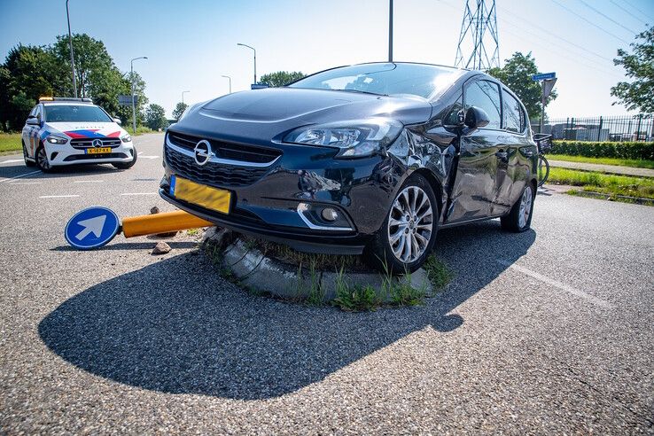 Forse schade bij de botsing op de Gerenweg.