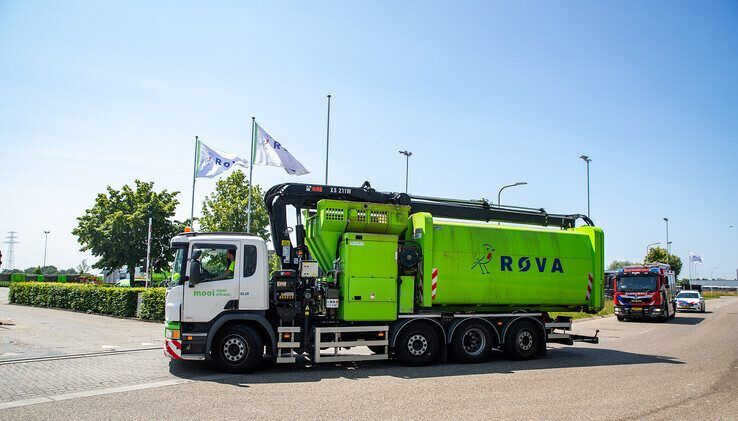 Fietsaccu veroorzaakt brand in vuilniswagen in Zwolle