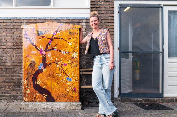 Buurtbewoners zetten Pierik in Zwolle in bloei met kleurrijke elektrakast