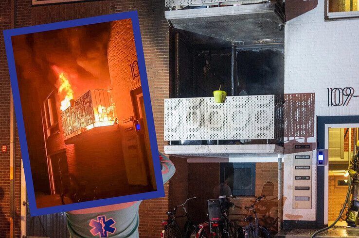 De brand (inzet) en gevolgen van de aanslag in de Pieter Steynstraat.
