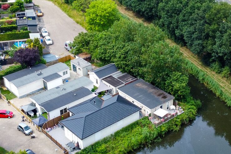 Het woonwagenkamp aan de Vrouwenlaan in Zwolle.