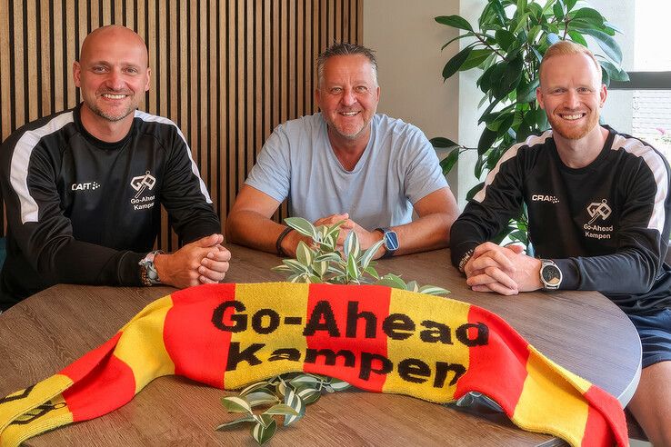 Van links af Wilbert Kruithof, Jan van den Berg en Arjan Wiegers.