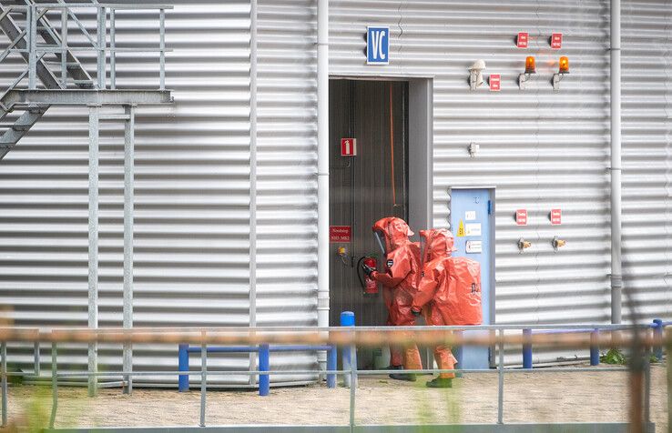 In beeld: Lekkage ammoniak bij failliete aardappelverwerker CêlaVíta in Wezep