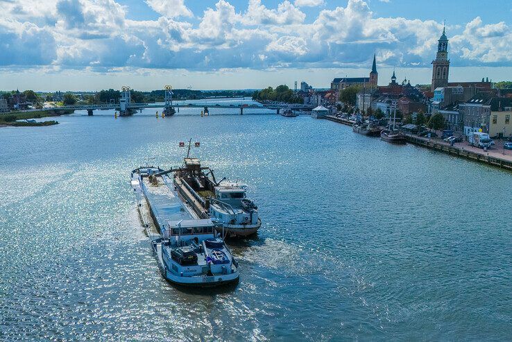 Rijkswaterstaat gestart met baggerwerkzaamheden IJssel in Kampen