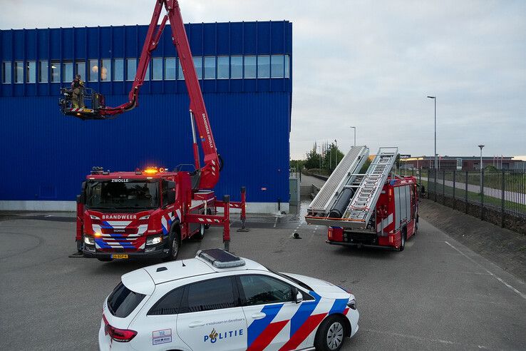 Waterballet bij Ikea Zwolle door gesprongen sprinklerleiding