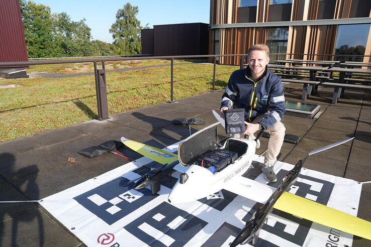 Start van de proef met medische drone in Meppel.