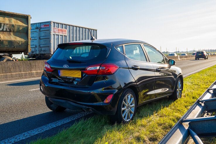 Kop-staartbotsing op N50 bij Zalk: flinke schade
