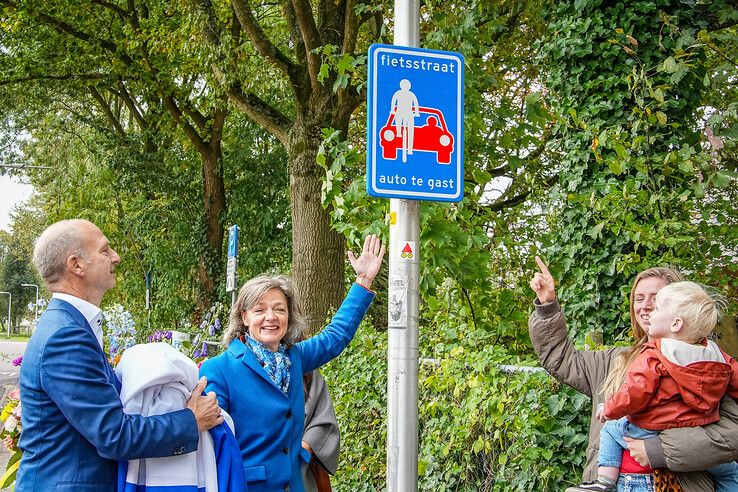 In beeld: Nieuwe fietsstraat geopend in Zwolle