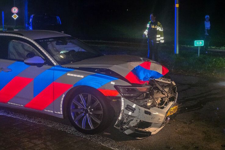 Dolle achtervolging door Zwartsluis eindigt in crash bij Ruinerwold
