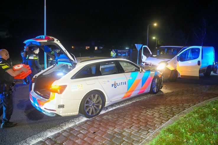Dolle achtervolging door Zwartsluis eindigt in crash bij Ruinerwold